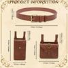 Medieval Waistband LARP Cosplay Alchemist Belt for Men Cosplay Supplies Waistband for Photoshoots and Stage