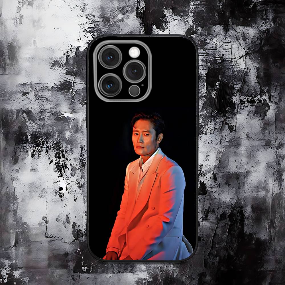 Lee B-Byung H-Hun Handyhülle Für iPhone 16,15,14,13,12,11,Pro,Max,Plus,X,XS,SE,E,Mini,Weiche Silikon Schwarz Hülle
