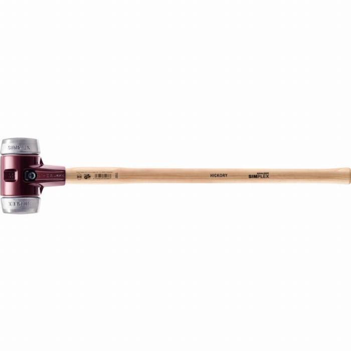 Marteau de frappeur HALDER SIMPLEX Métal doux avec boîtier en fonte malléable, manche en bois hickory de haute qualité - D=80 mm -