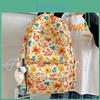Crab Cute Flower Fox Bear Daisy Cartoon Printed Student Backpack Pendant With