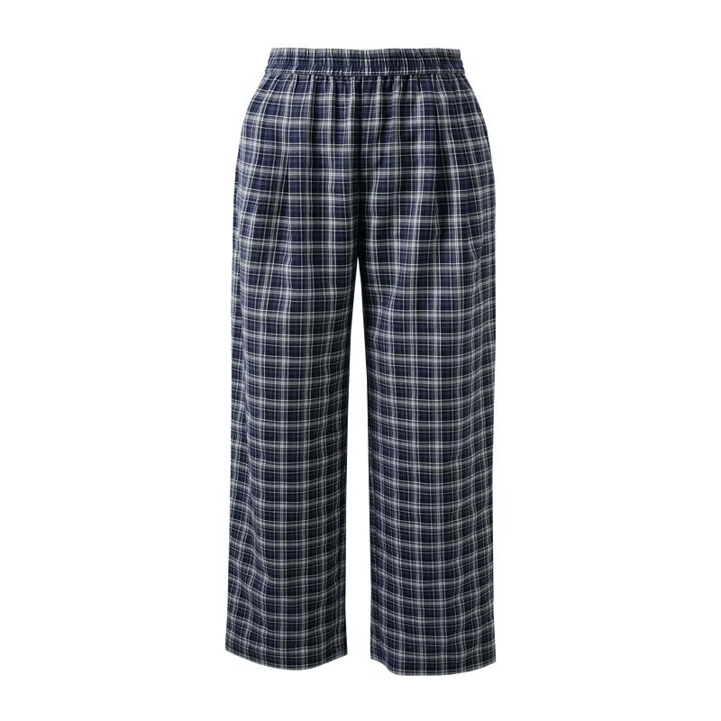 

Sancai Women s Plaid High-Waist Straight-Leg Casual Pants XL
