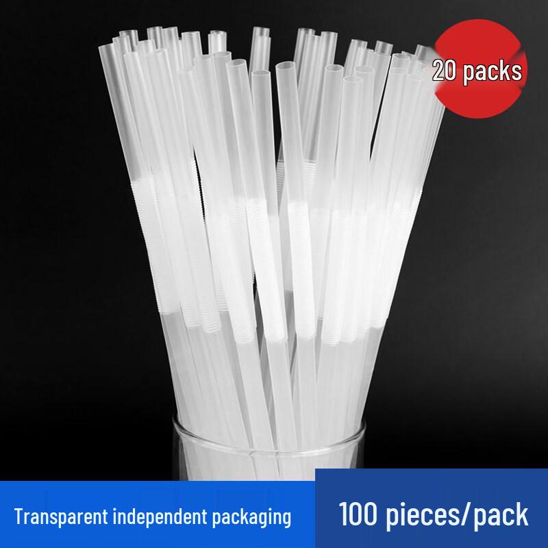 ZISIZ Disposable Colored Art Straws