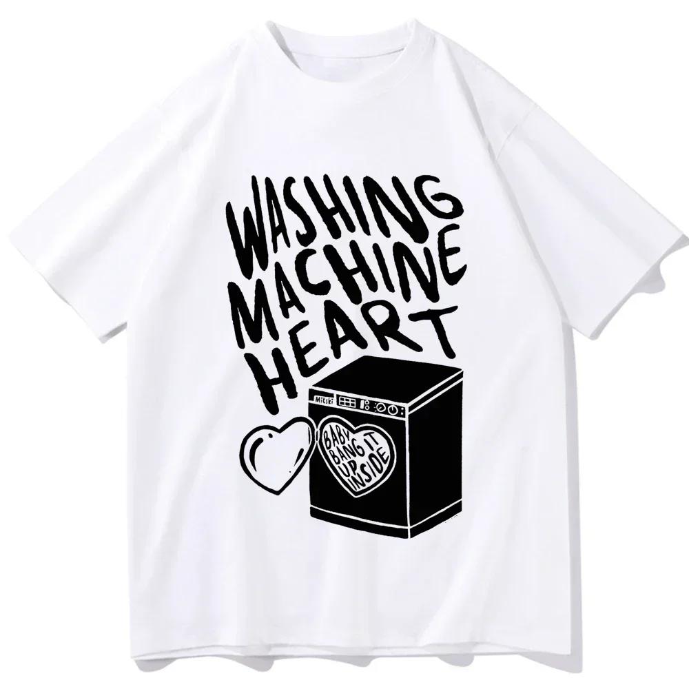 

O-Neck Short Sleeve Shirts T-Shirt Mitski Washing Machine Heart Shirt Fan Gift for Her Him Unisex XXXXXL белый