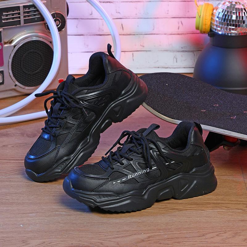 Breathable Chunky Sneakers Trendy Platform Shoes Women Fashion Casual Sports Shoes Men's Outdoor Walking Shoes Thick Sole