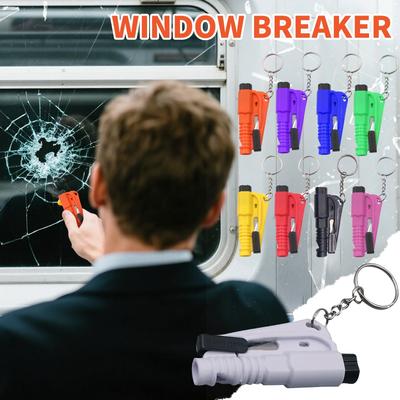 Window Breaker Tool Keychain, Multifunctional Glass Breaker, Cutter And Whistle, Emergency Keychain Car Escape Tool For , Car Accessor