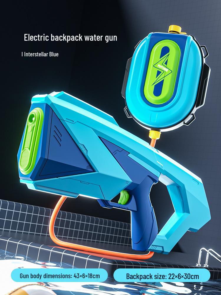 Children s Large Capacity Electric Water Gun Backpack - Summer Beach Water Play Toy