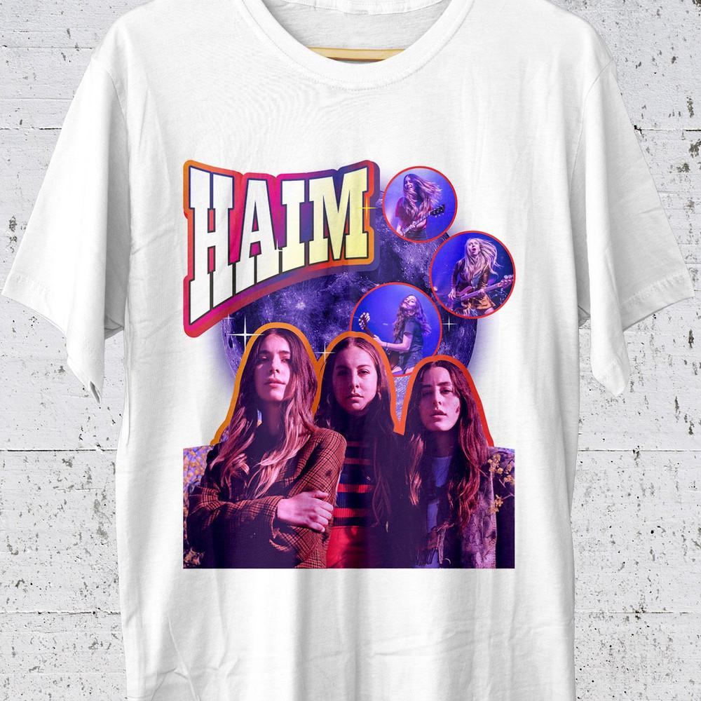 hot new HAIM band white T-shirt unisex All sizes S to 5Xl 1F2601 Unisex T-Shirt