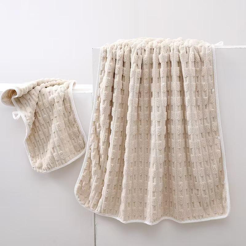 Bamboo Coral Velvet Absorbent Face Wash Towel - No Lint, Thick, Soft