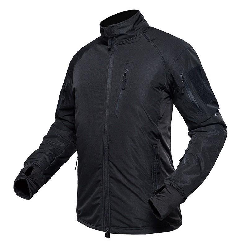 Men Women Tactical Camo Jacket Lightweight Waterproof Windproof Outdoor Ski Hiking Shell Coat With Fleece Lining