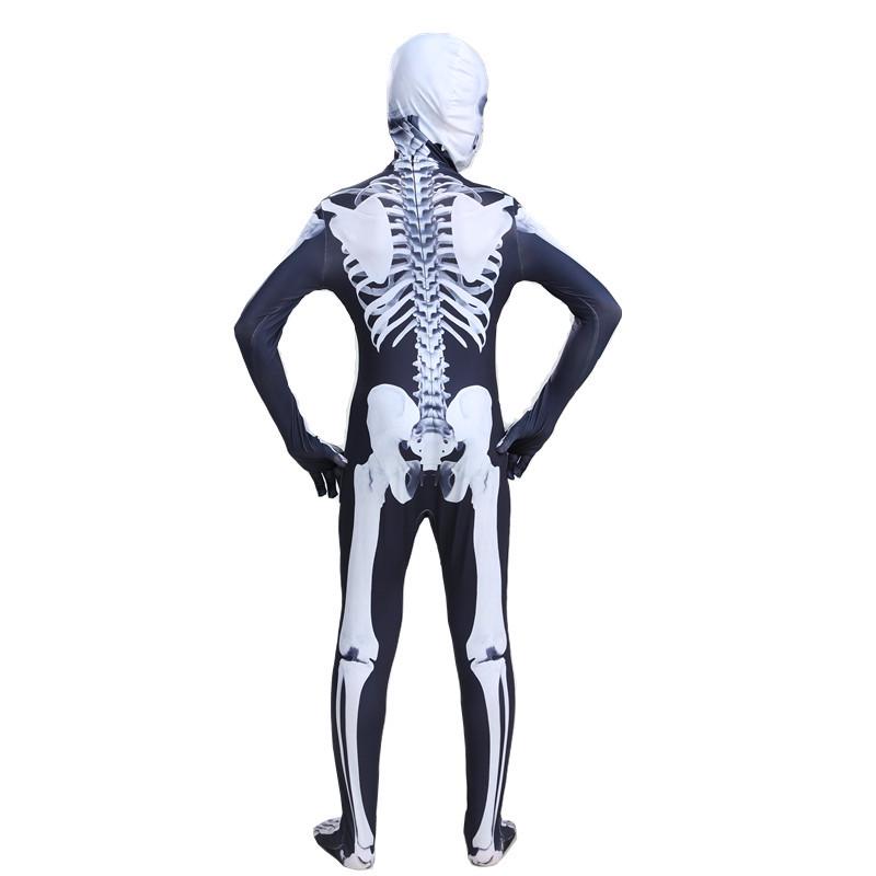 Spoof Skeleton Jumpsuit: Halloween Cosplay & Parent-Child Party Costume