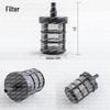 Cordless Alloy Car Wash Gun with Long Rod, Fan Nozzle, Beverage Bottle Connector, and Storage Box.