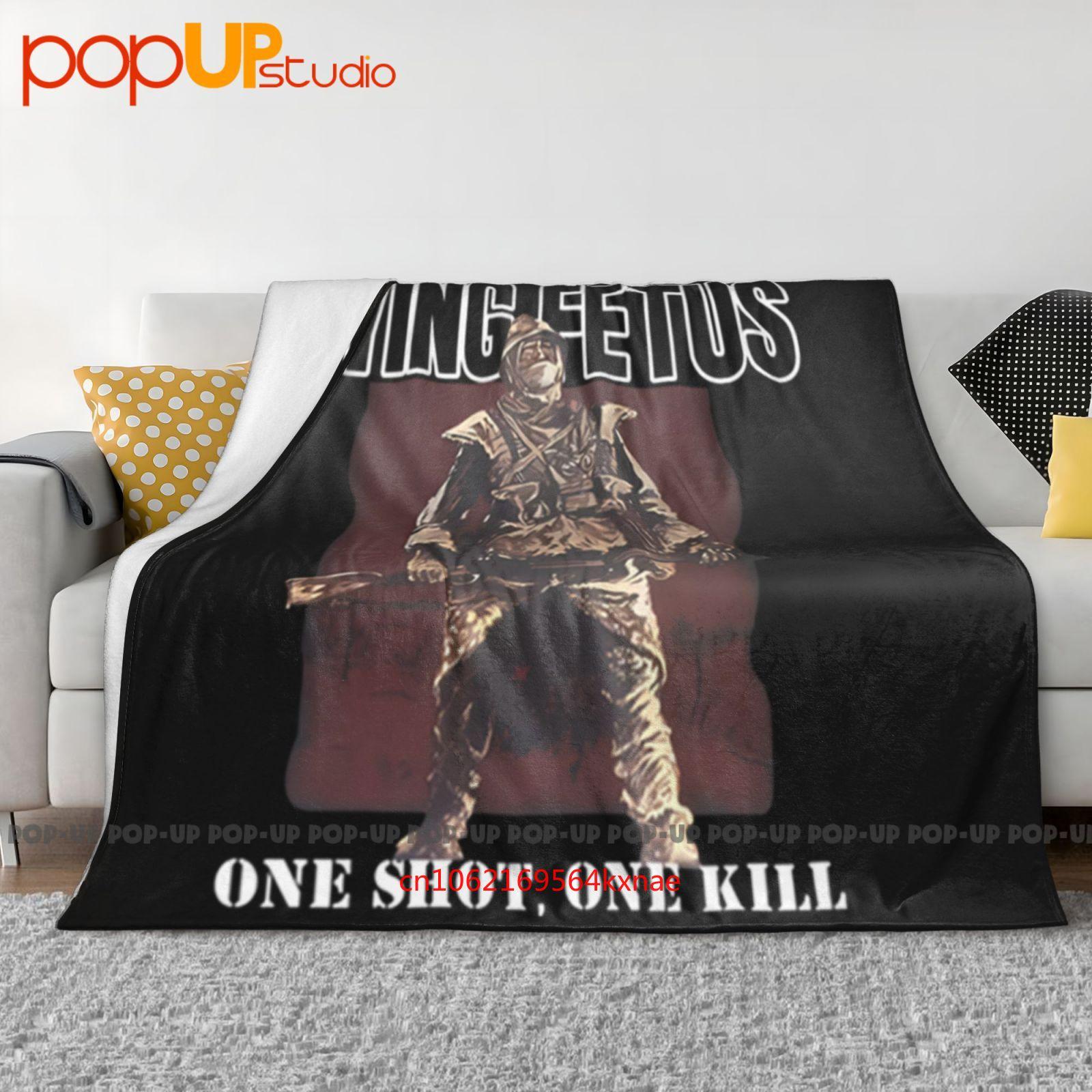 Vintage 2003 Dying Fetus Stop At Nothing Tour Vtg Relapse Rare Ultra-Soft Blanket Quilt Winter Sofa Cover Bed Covers 30x40in