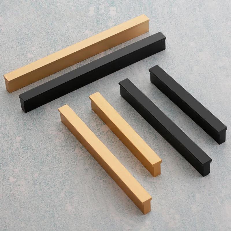 Modern Minimalist Kitchen Cabinet Handle American Style Lengthen T Shape Handle Shoe Wardrobe Drawer Pull Furniture Door Handle