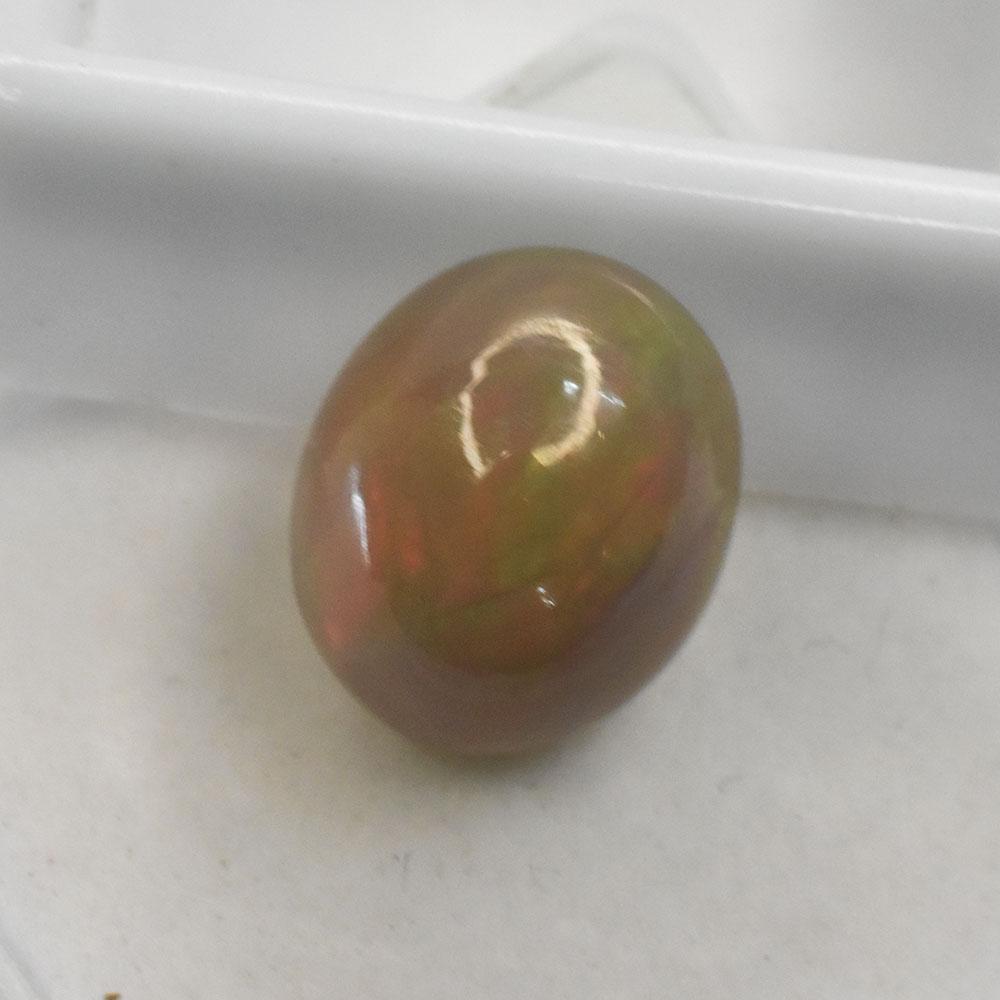 Natural 2.3 Ct Certified Multi Color Opal Cabochon Gemstone Best For Gift Her