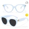New fashion light luxury color-changing flat glasses UV-proof sunglasses for women, European and American men