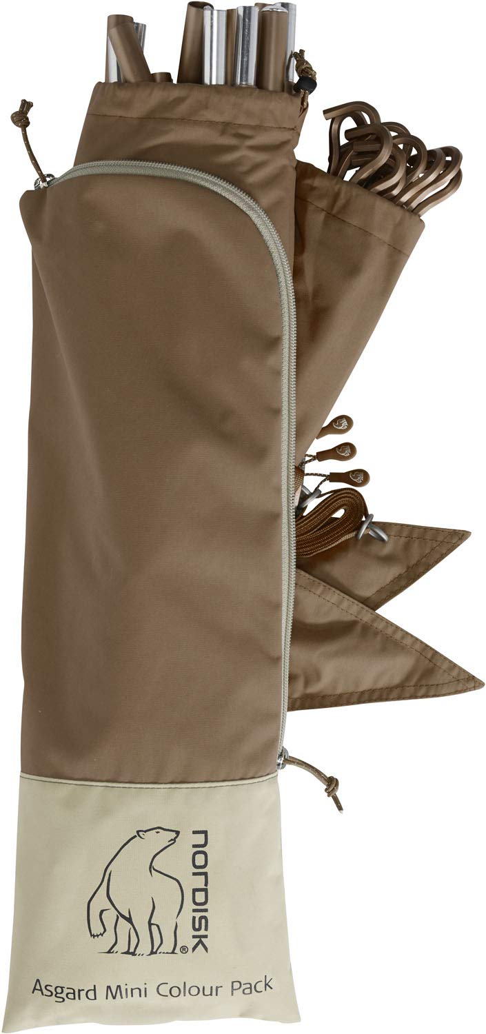 

NORDISK Asgard Mini Color Pack for Outdoor Use Tent Parts Set Guy Ropes Chocolate Color Mini Color Japanese 148058 Poles, Pegs, (Asgard Pack) [Genuine