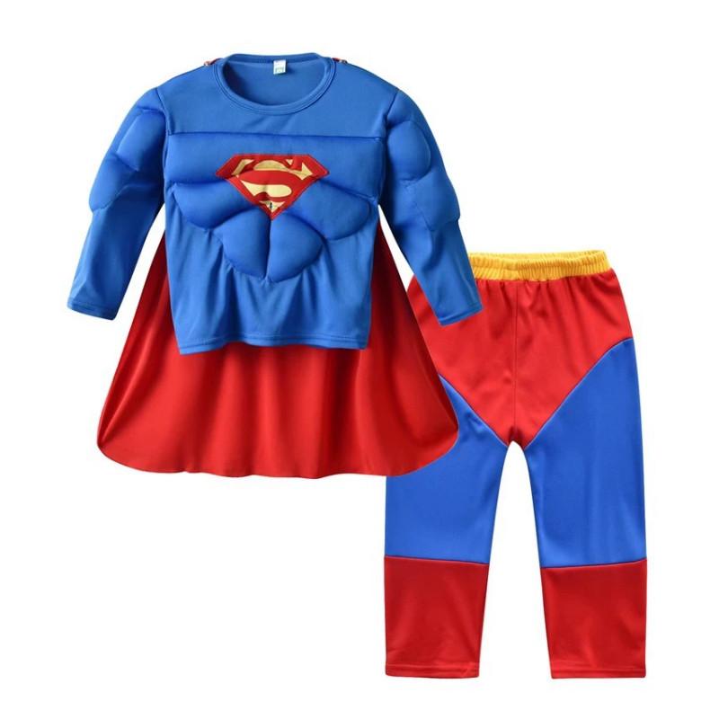 Spider Man Captain America Hulk Batman Superman Kinderen Cosplay Kostuum Set Met Polyester En Spandex Voor Halloween En Podiumshows