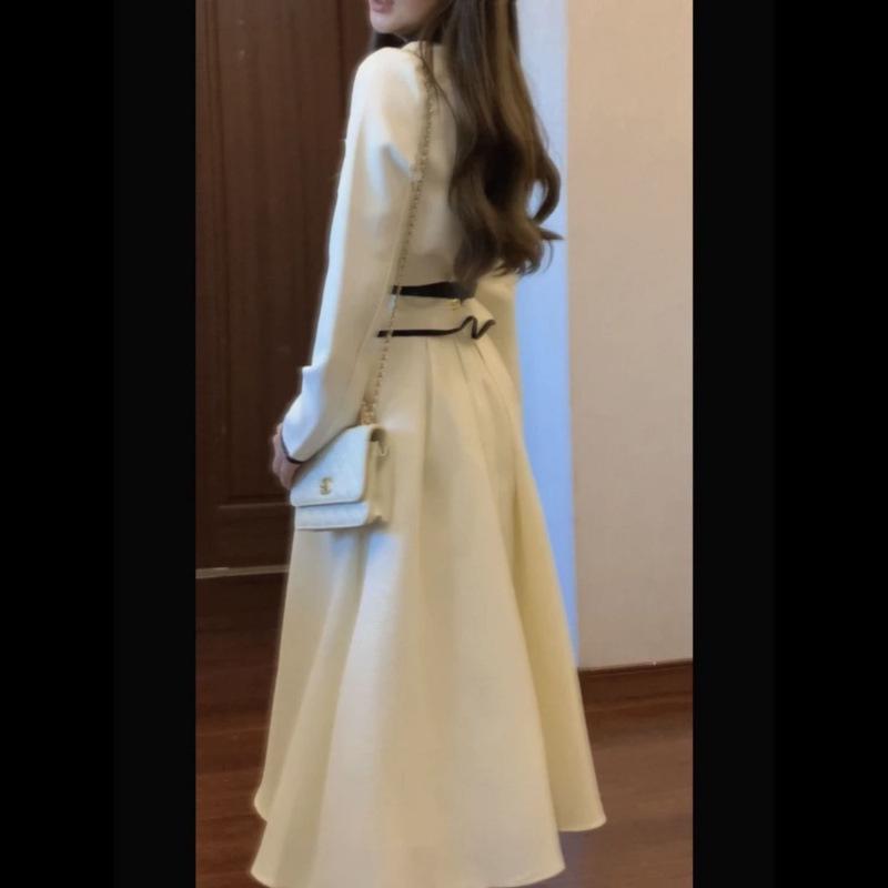 Women's Autumn/Winter 2024 Stylish French-Inspired Salt-Based Two-Piece Outfit