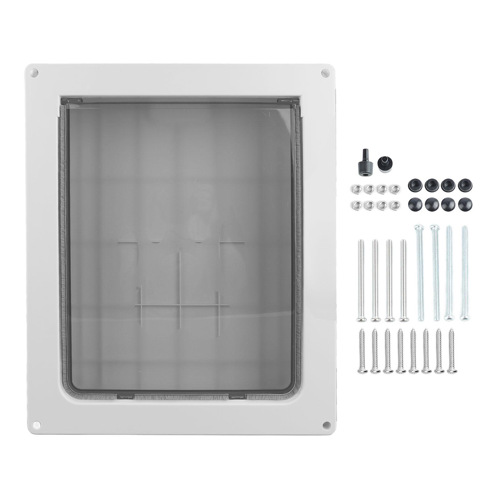 

Двері для собаки Надміцні Потовщені Розширені Безпечні Міцні та Довговічні Дверцята з клапаном для домашніх тварин для інтер єру та екстер єру