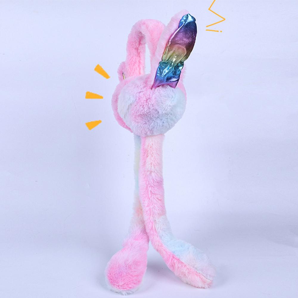 Winter Warm Plush Ear Warmers Soft Comfortable Gift Rainbow Airbag Earmuffs  for Women Girls
