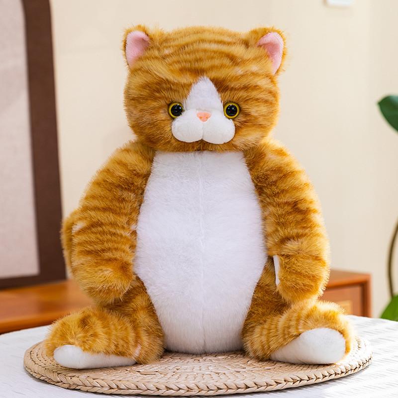 Plush Cat Toy Pillow With Pp Cotton Fill For Girls And Kids Comfort