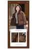 Mature Women's Fur-Lined Lapel Coat, Ages 40-60, Plus Velvet Warm Short Slimming Style