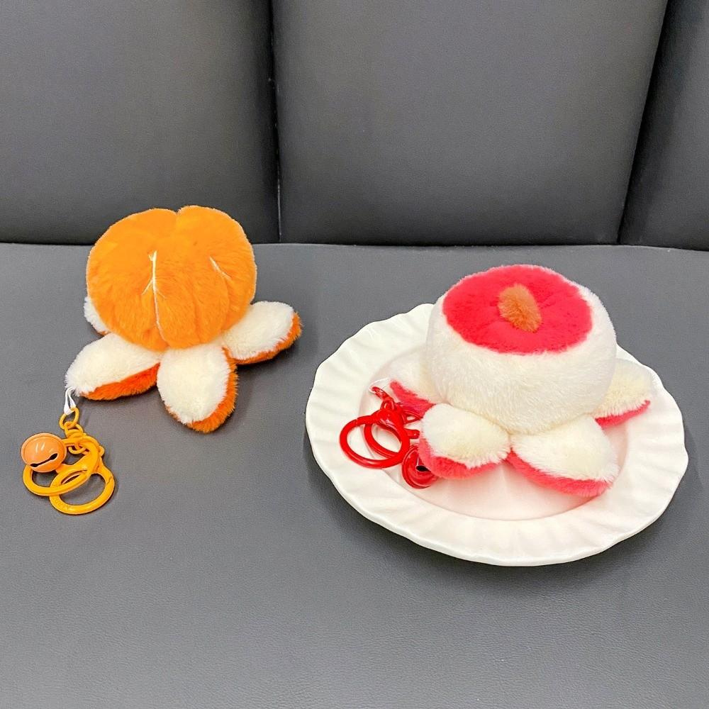Watermelon Fruits Plushies Keychain Orange Fruit Stuffed Doll Fruits Plush Pendants  Bag Hanging