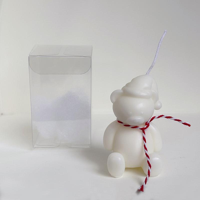 Christmas Tree Candle Christmas Decorations Cute Xmas Tree Bear Candle Decoration Christmas Gift 2025 New Year Party Supplies