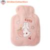 Cartoon Plush Rabbit Bear Hot Water Bottle Water Filling Velvet Small Portable Student Hand Warmer Cute Warm Water Bag