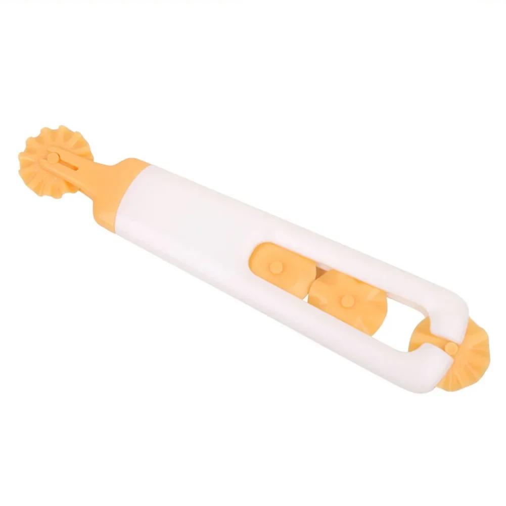 

3 шт. Инструменты для выпечки Нож для пиццы Резак для теста для пирога Набор 4-в-1 Фигурный ролик-резак Домашний резак для кружев для торта Резак для теста с зубчатым краем 1pc