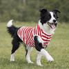 Soft Fabric Dog Cooling Vest Round Neck Puppy Short Sleeve Pet Striped T-Shirt  Spring Summer