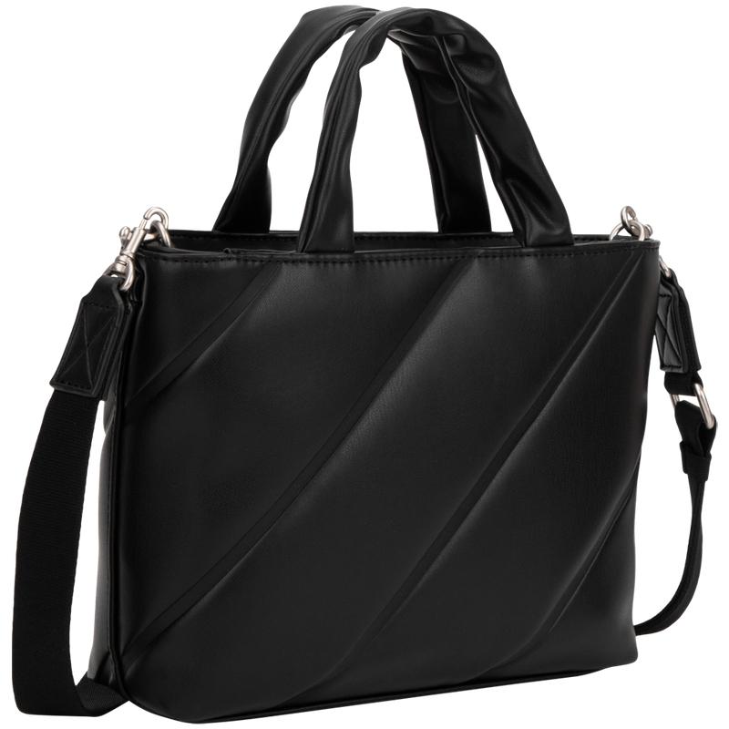 New CALVIN KLEIN Synthetic Material Detachable Shoulder Strap, One Shoulder Handbag, Tote Bag Women's Space Black DH3568-001