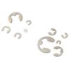 580pcs/set 10 Sizes 1.5-10mm Stainless Steel Shaft E Clip Snap Circlip Washer