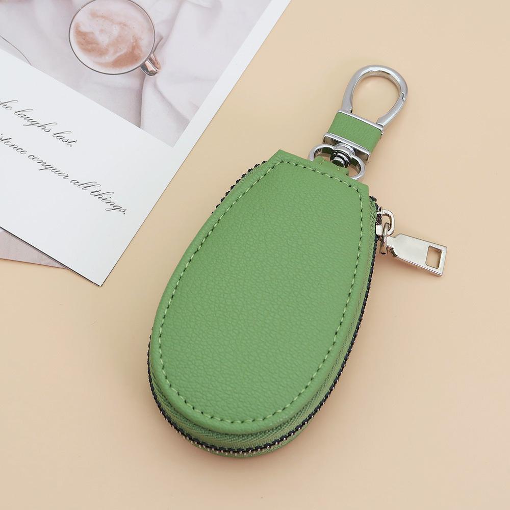 Men PU Leather Key Bag Multifunctional Portable Key Storage Bag Women Lamb Pattern Key Pouch Keychain Organizer Wallet Pocket