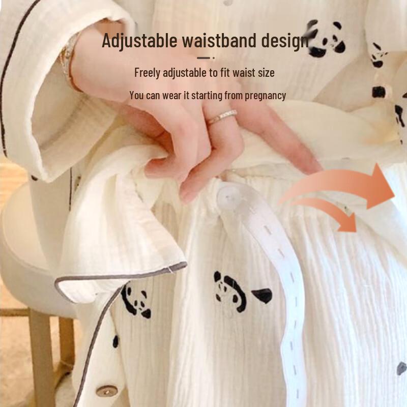 9i9 Women's Cotton Maternity Nursing Pajama Set