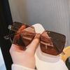 Non-polarized Big Frame Vintage Sunglasses Women Men Square Sun Glasses Retro Eye Glasses Goggle for Male Female Polygon Sunglasses