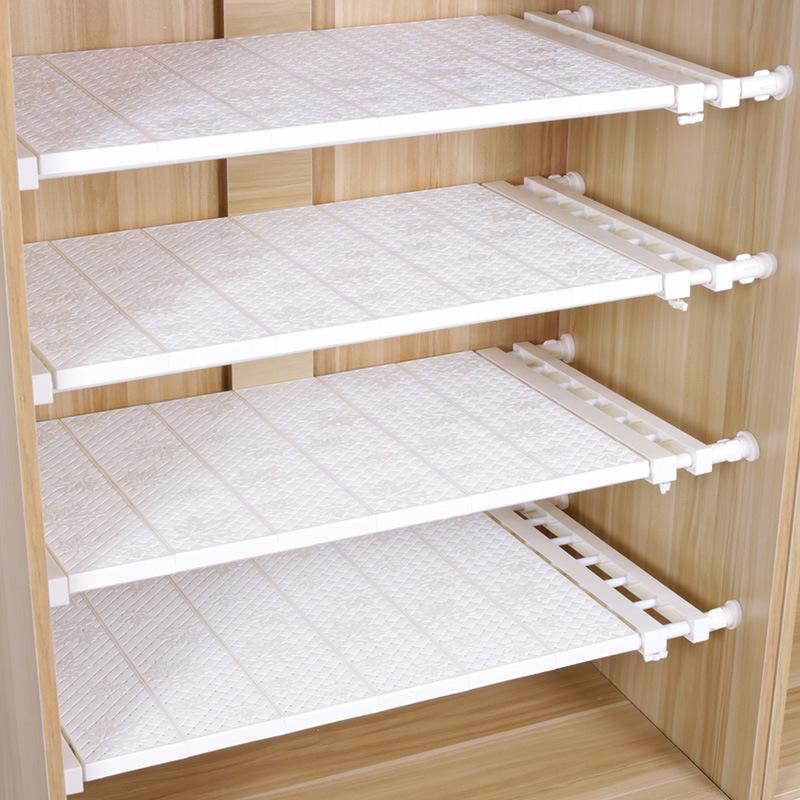 Telescopic Layered Storage Shelf for Wardrobe, Cabinet, or Bathroom – No Drilling Required
