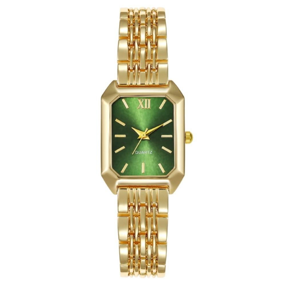 Hot Stainless Steel Quartz Watches Folding buckle Square Women Wristwatch Luxury Gift Simple Strap Watch Women