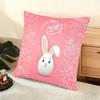 Happy Easter Cushion Cover Soft Short Plush Pillow Cover Smooth Cozy Texture Aesthetic Cushion Case Home Decor
