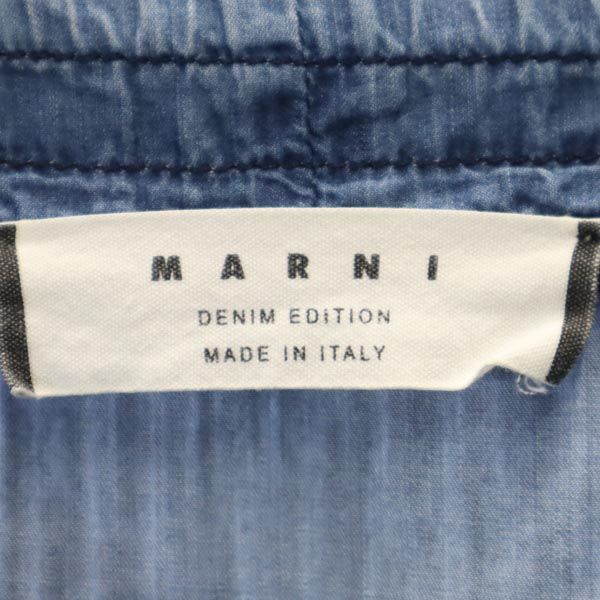 Marni Made In Italy Chambray Denim Shorts W24 Blue Women Used