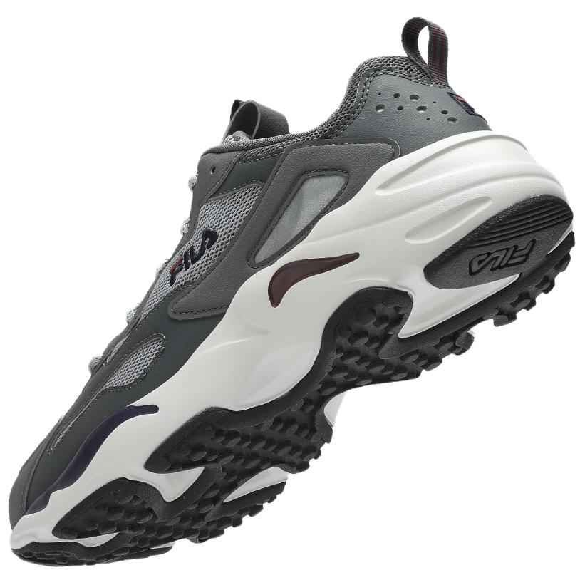 New FILA Durable Breathable Lightweight Low Top Casual Shoes Men's Gray F12M422113FHQ