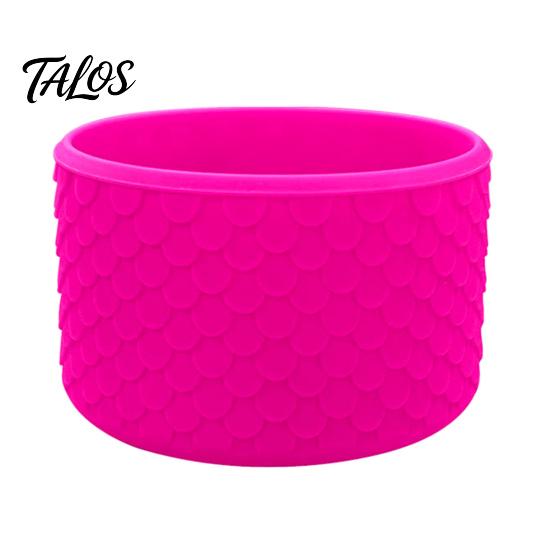 Portable Bottle Sleeve for Commute Silicone Cup Boot, Fish Scale Pattern Decor, Soft Elastic Water Protector Protective Sleeve, Anti-Slip Bottom Cover