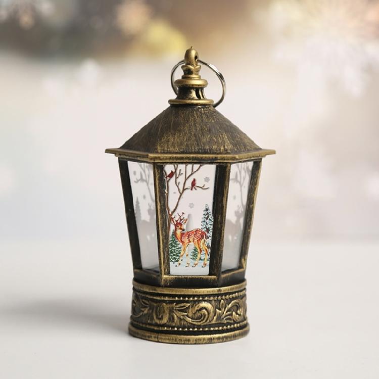 Christmas Lantern LED Lighted Holiday Hanging Home Decorations Family Gift