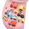 1Pcs PVC Mix Construction Vehicle Excavator Boys Buckle Clog Cool Children Cranes Car Shoe Charms Accessories Shoe Charm