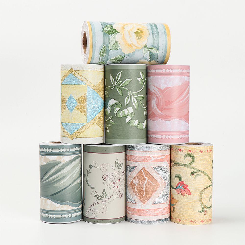 Self-adhesive Waterproof Waist Line Wallpaper Baseboard Wall Border Stickers Skirting Line