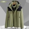 Men Women 3-in-1 Waterproof Windproof Outdoor Jacket With Removable Fleece Liner Hiking Camping Winter
