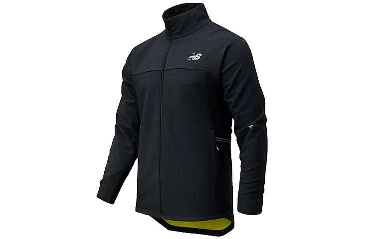New Balance Jackets Men s Black Stand Collar Moderate Other MJ13274-BK L