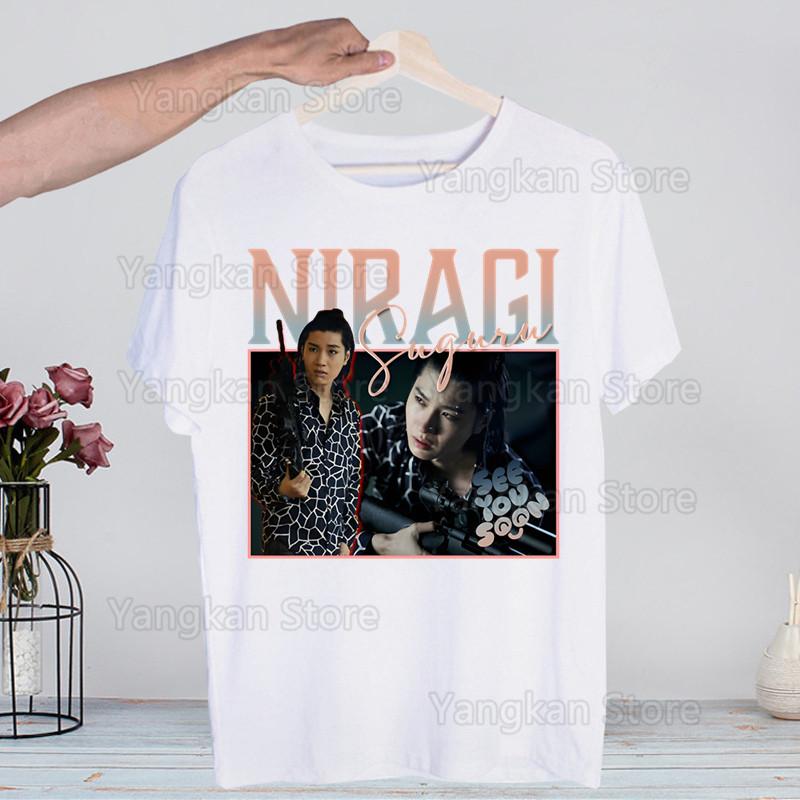 Alice In Borderland Usagi Arisu Kuina Chishiya Trička Módní Pánské a Dámské Topy Tričko Krátký Rukáv Unisex Tričko