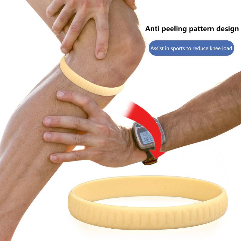 Silicone Patella Strap Knee Brace Pain Relief Knee Joint Band Thin Knee Stabilizer Strap Basketball Running Soccer Knee Band