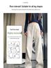 Women's Black Wide-Leg & Narrow Straight-Leg Sweatpants - Spring & Autumn 2025 Collection, Plus Velvet, Casual Banana Style
